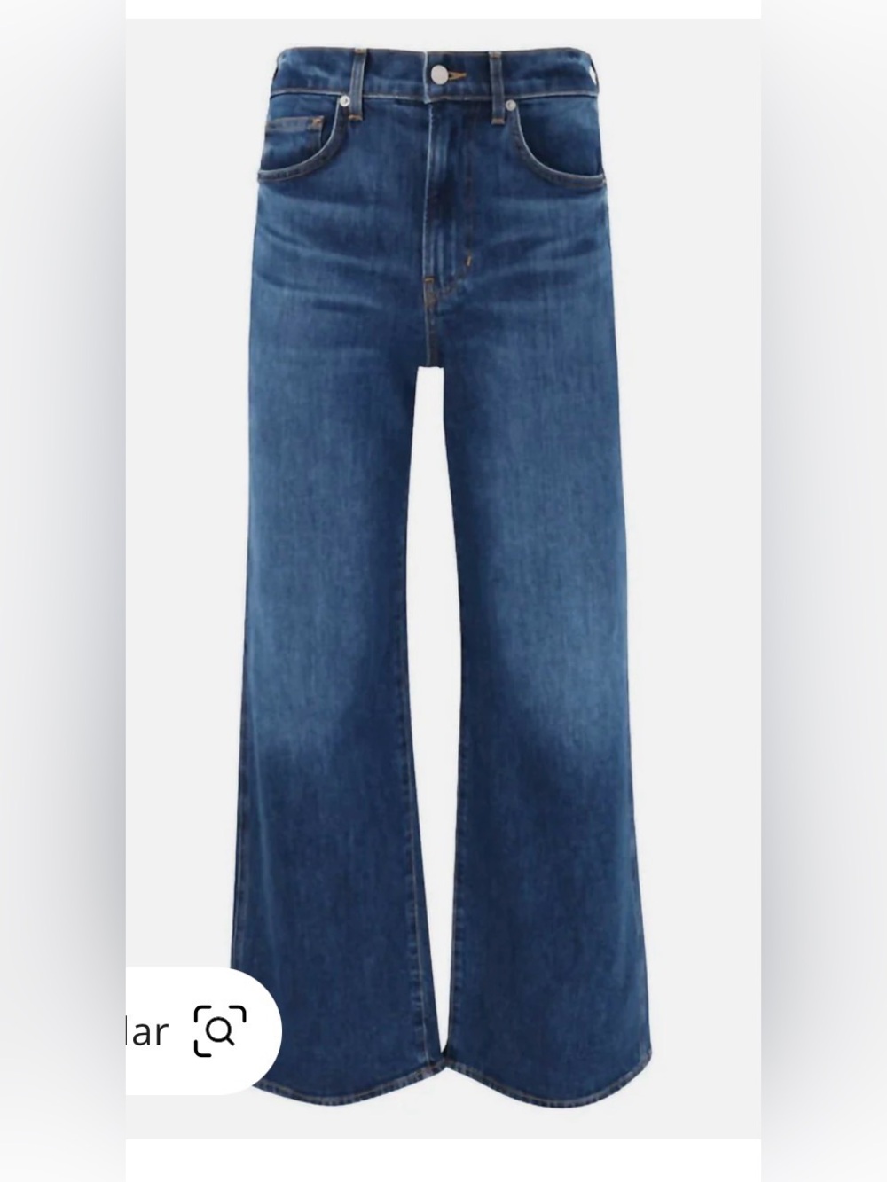 Veronica Beard Taylor High-Rise Wide Leg Jeans - Bright Blue - size 31